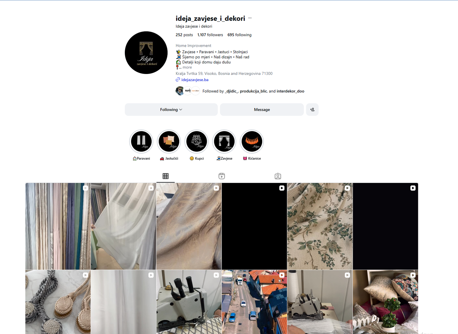 Ideja Zavjese i Dekori